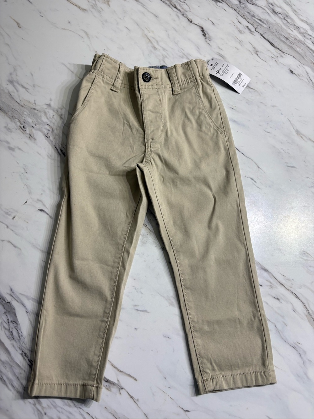 OshKosh B'gosh Boys Beige Straight-Leg Size 3T NWT